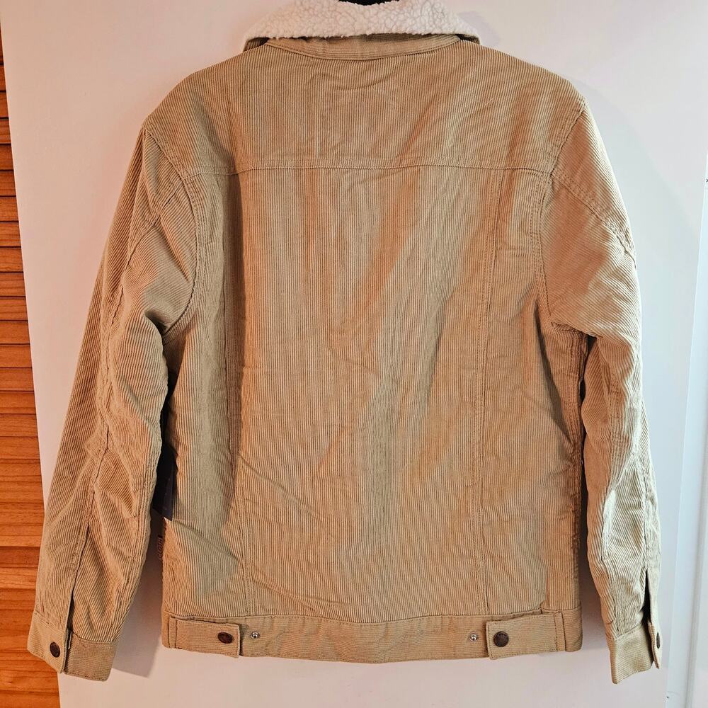 Brand New Unisex Brooklyn Clothing Jacket Beige/Tan Size Small Runs (in men's) - Picture 2 of 9